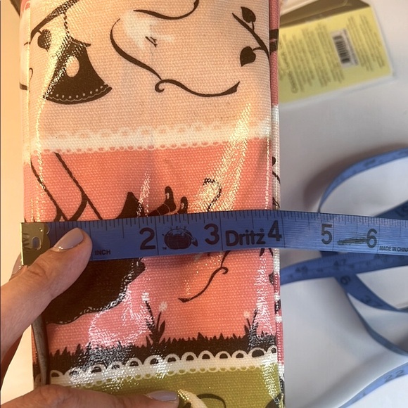 Sugar Booger Insulated Pink and Yellow Scenic Pattern Lunchbox Bag - Picture 8 of 9